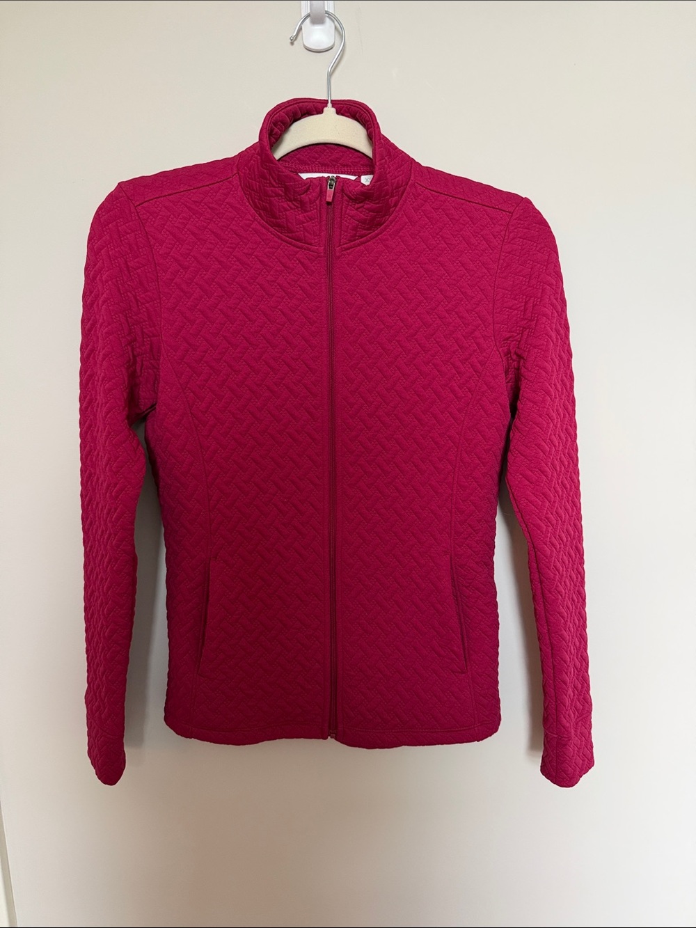 Lady Hagen Women’s Quilted Full-Zip Jacket - Pinkish maroon- XS